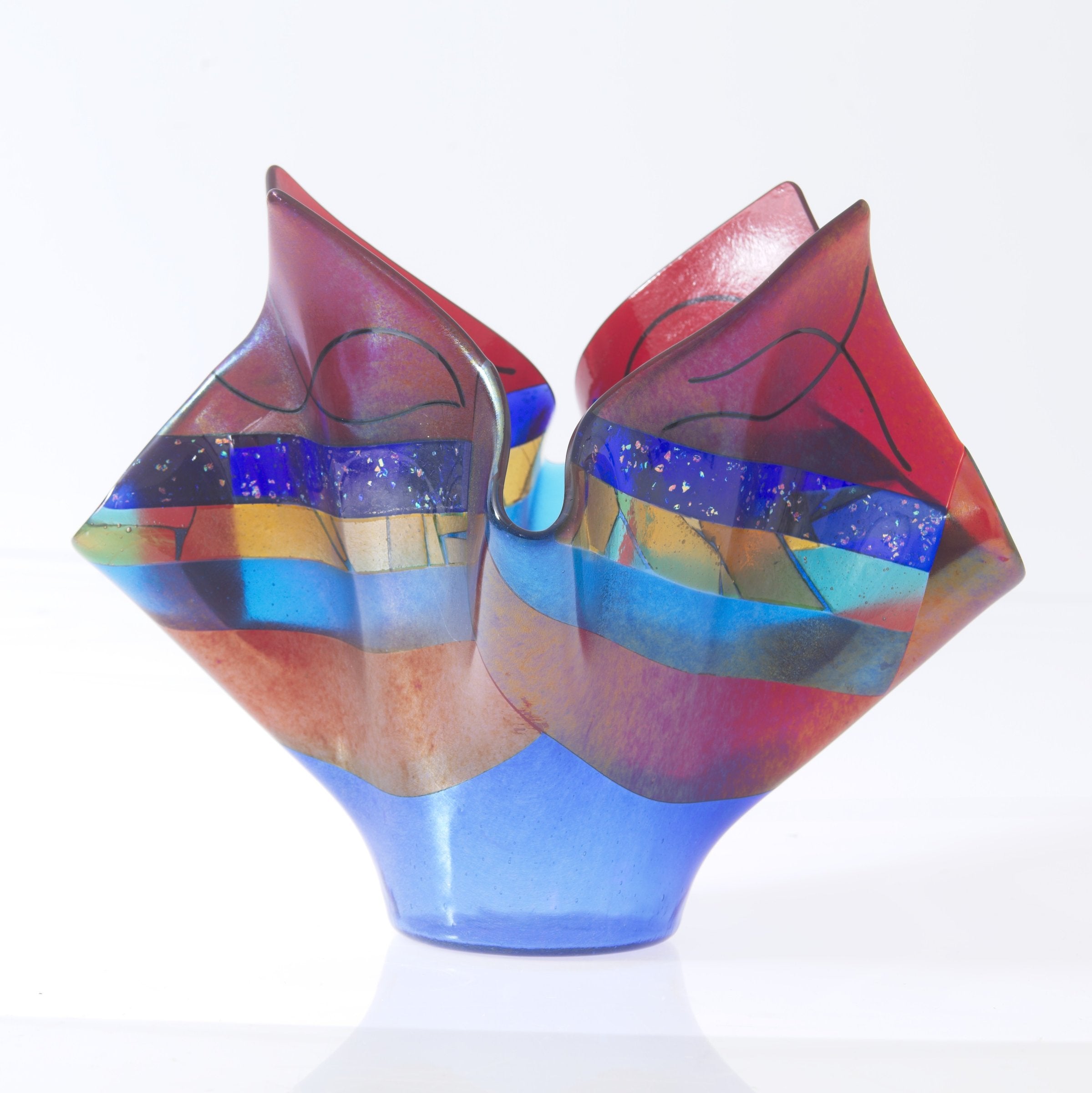 Reflection, Blue & Red