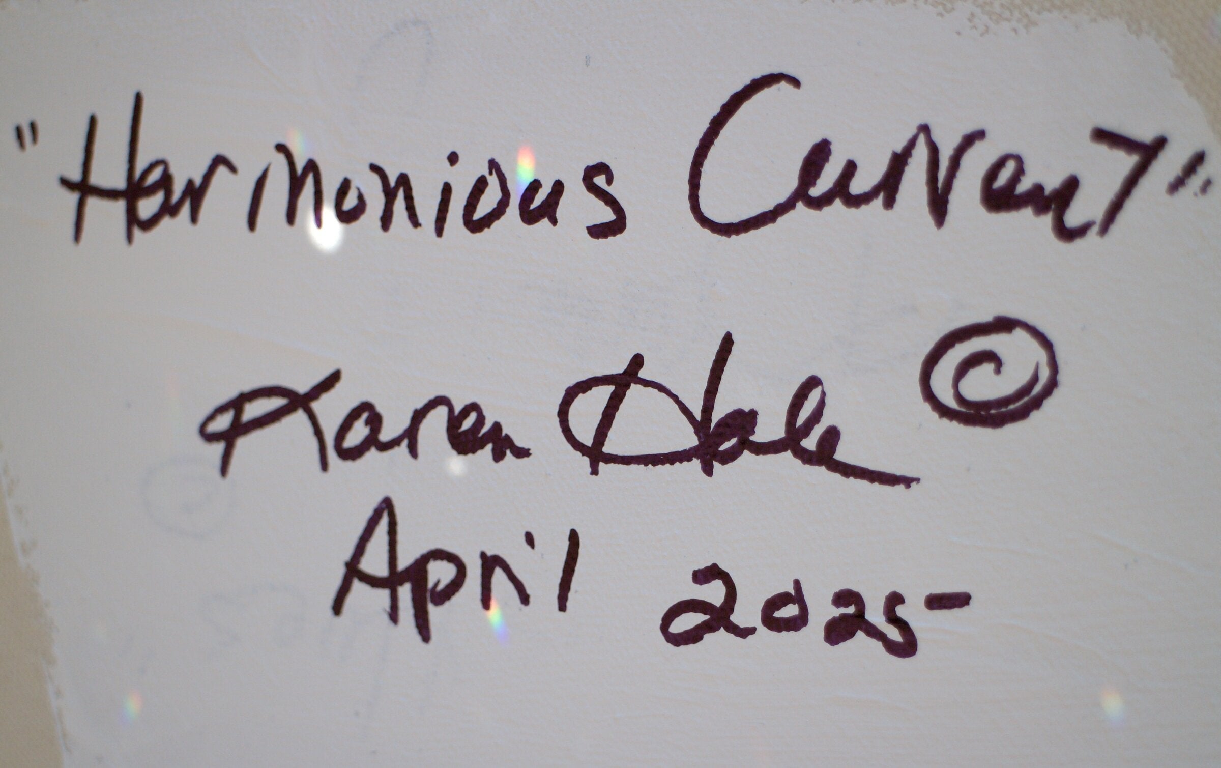 Harmonious Current