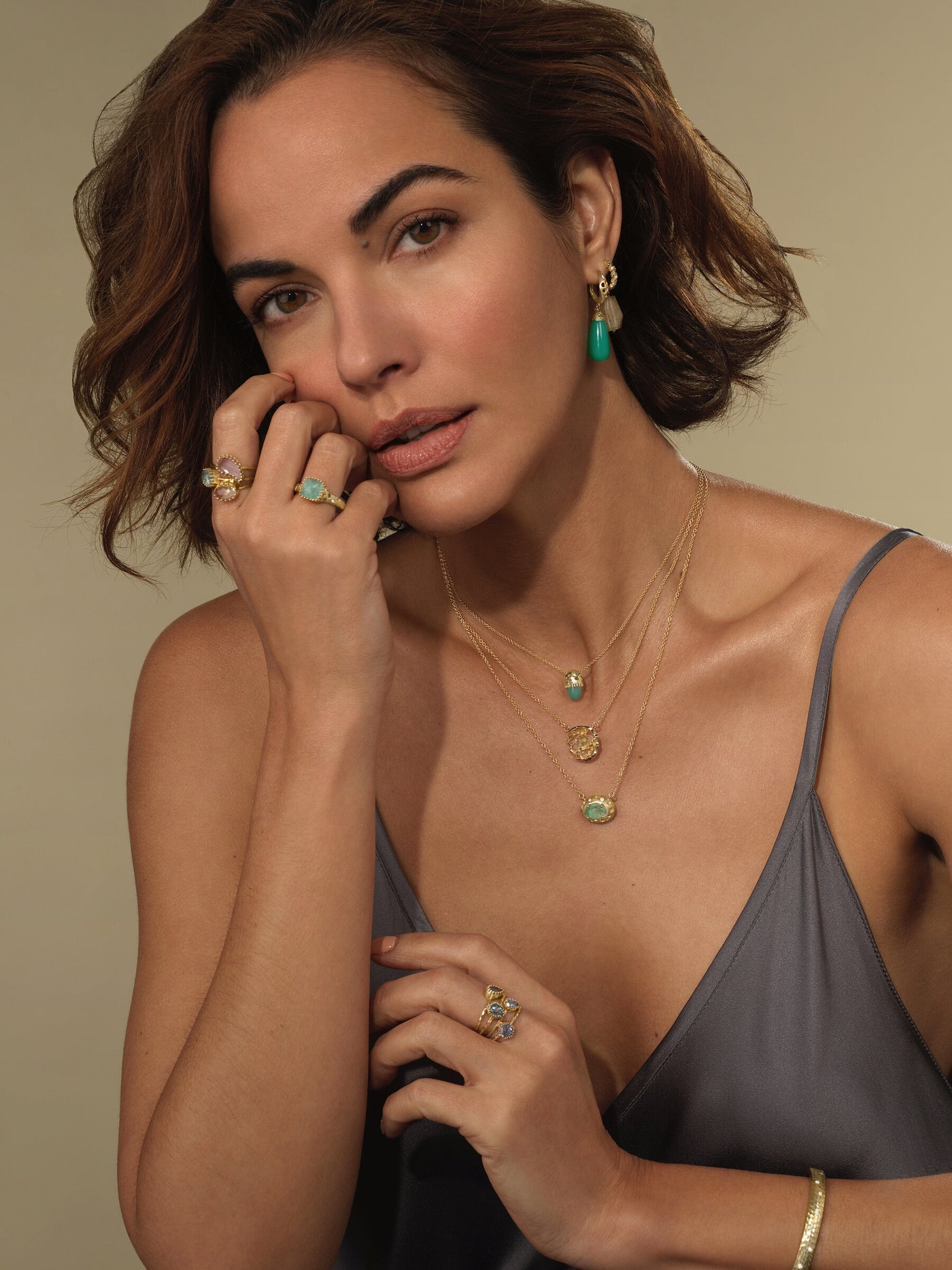 Geocut Sapphire Solitaire Ring