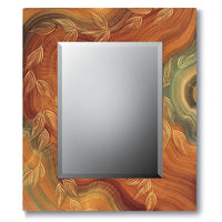 Burl Vine Painted Mirror
