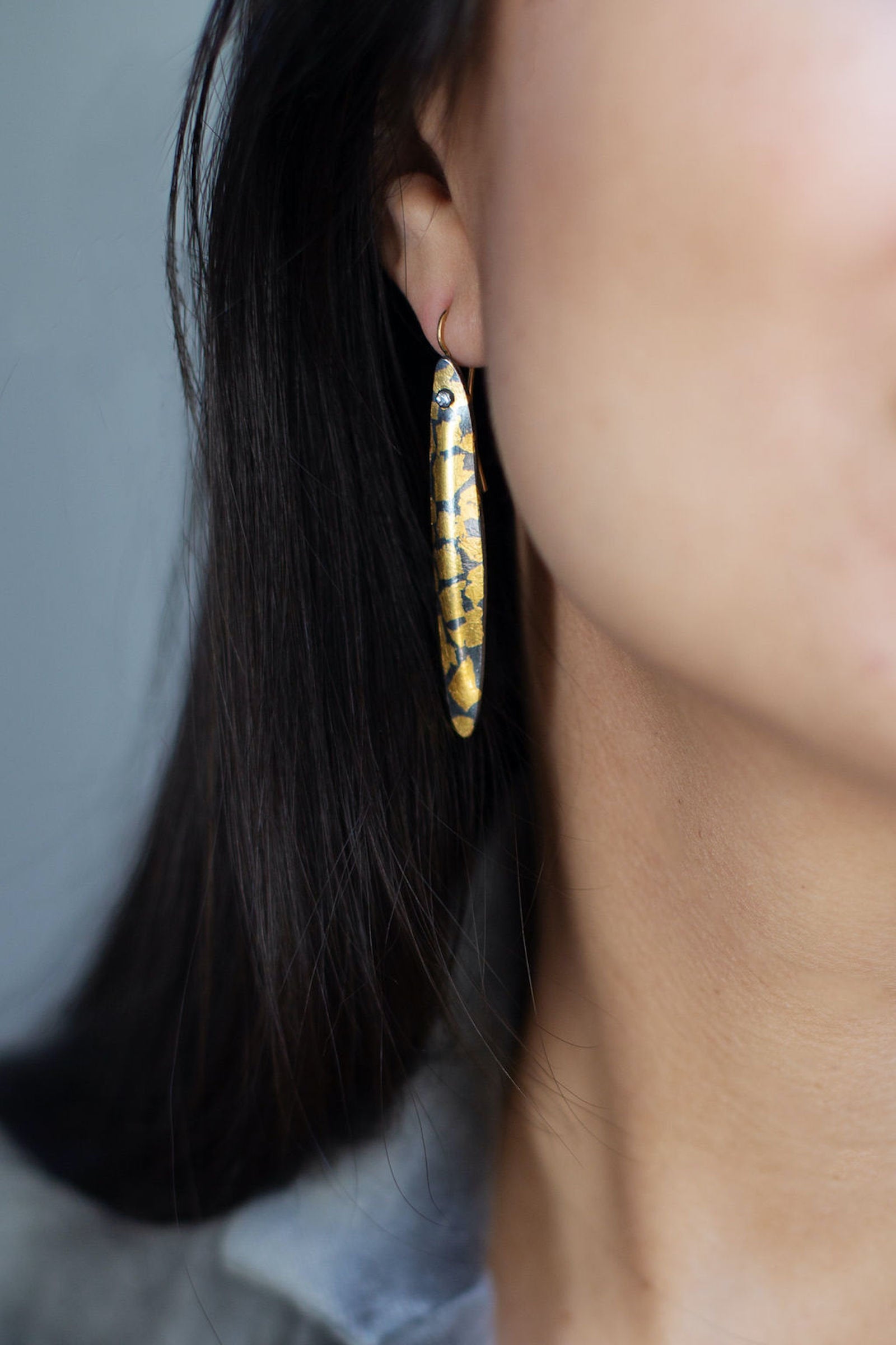 Speckled Reed Earrings