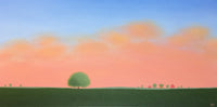 Farm Under the Sunset Clouds