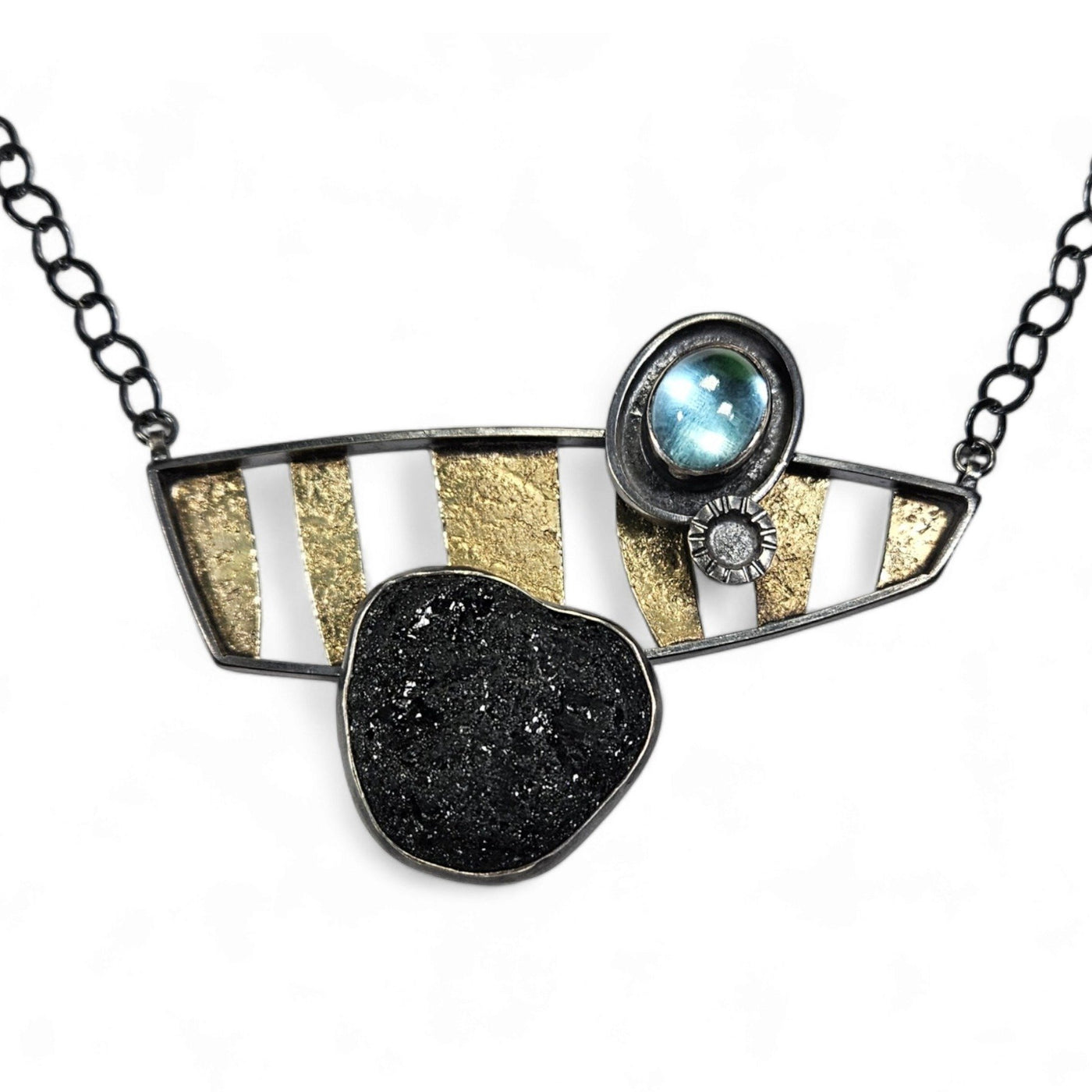 Tourmaline Zebra Stripe Necklace