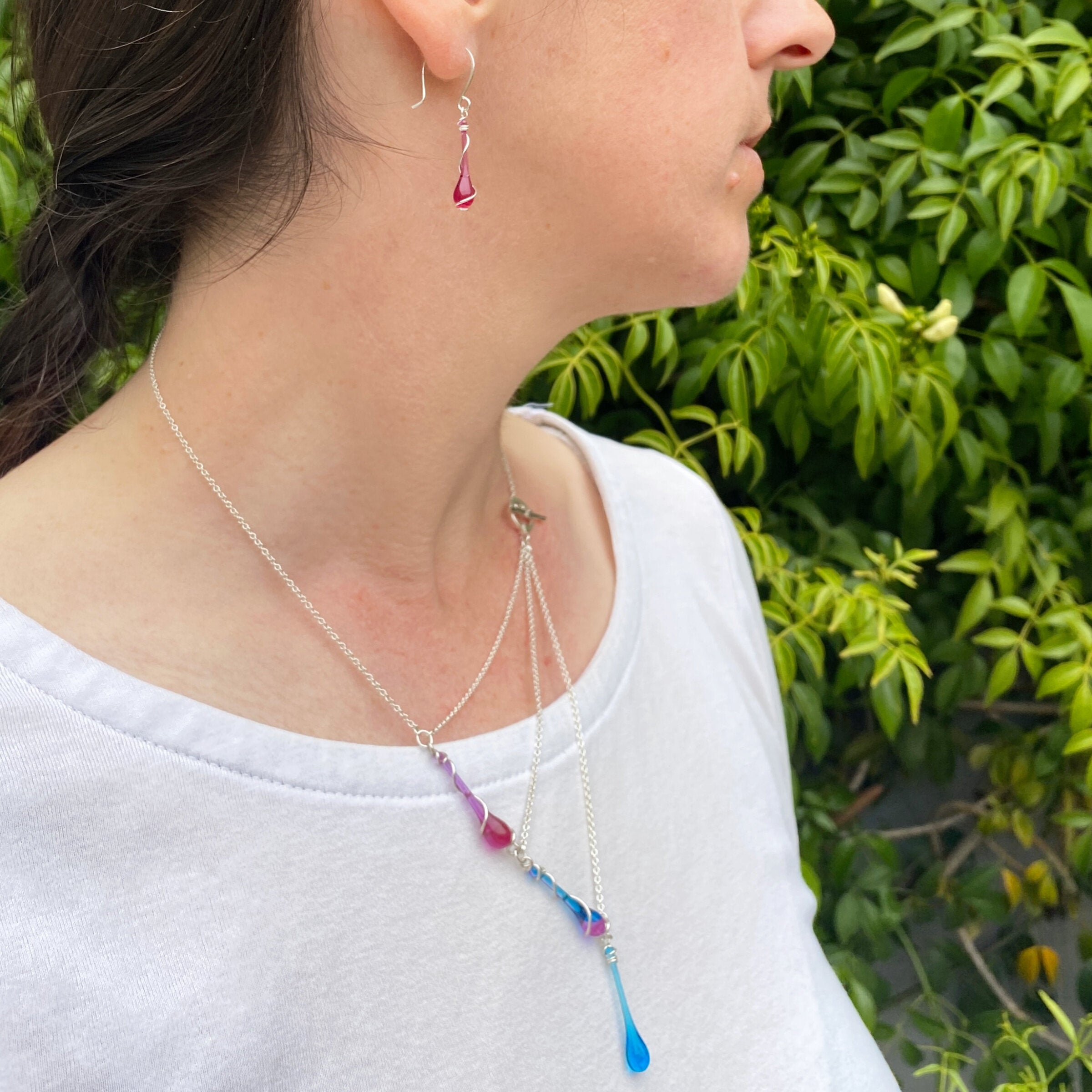 Morning Glory, shown with Lyra Earrings