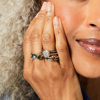 Pave Diamond Stacking Ring Set