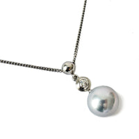 Diamond & Pearl Platinum Pendant