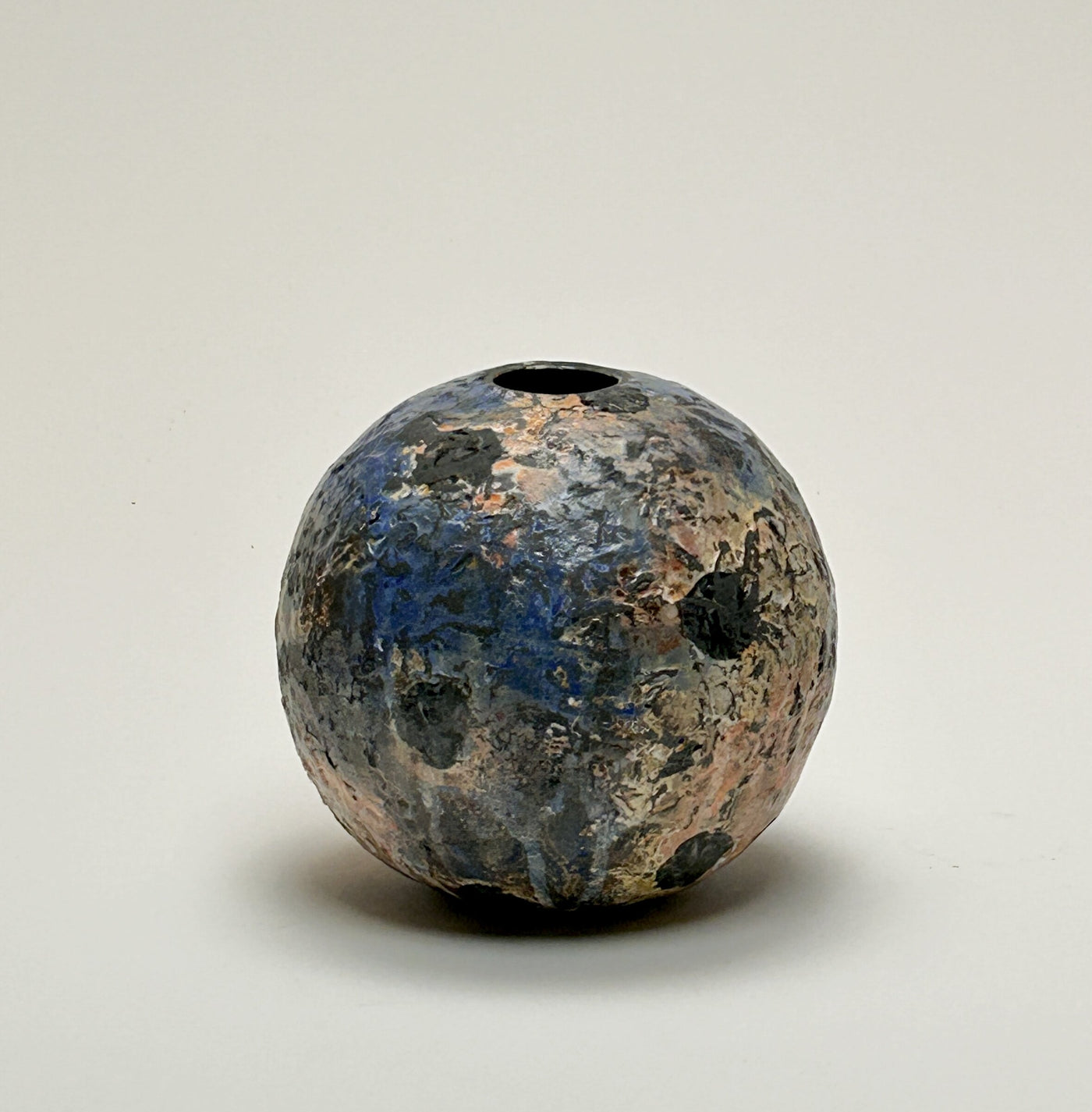 Textured Black Clay Vessel II