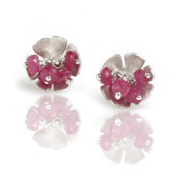 Silver Daisy Post Earrings