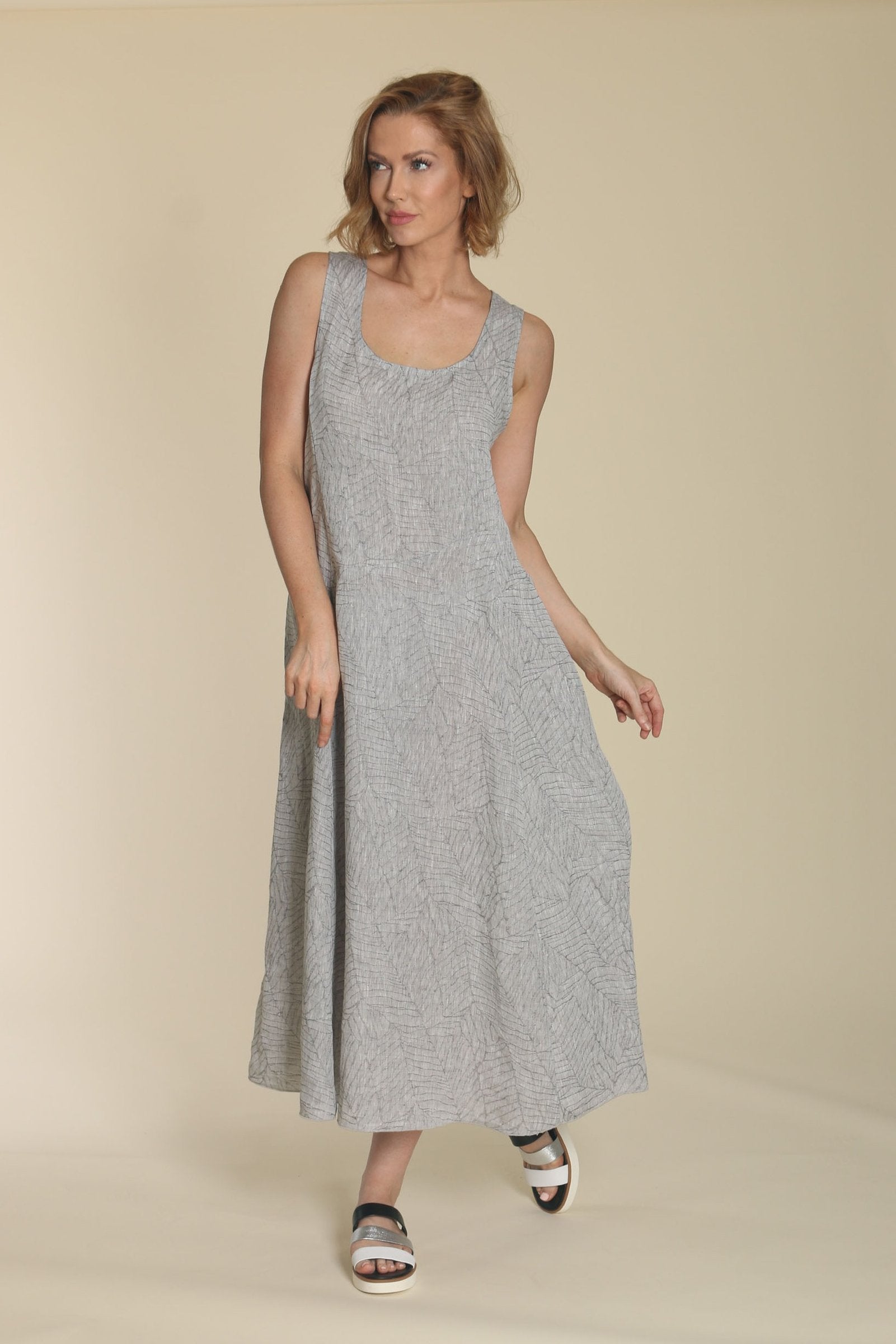 fenini linen dresses Fenini. Tie Dress. | XXL