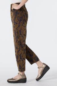 Velvet Flocked Denim Pant