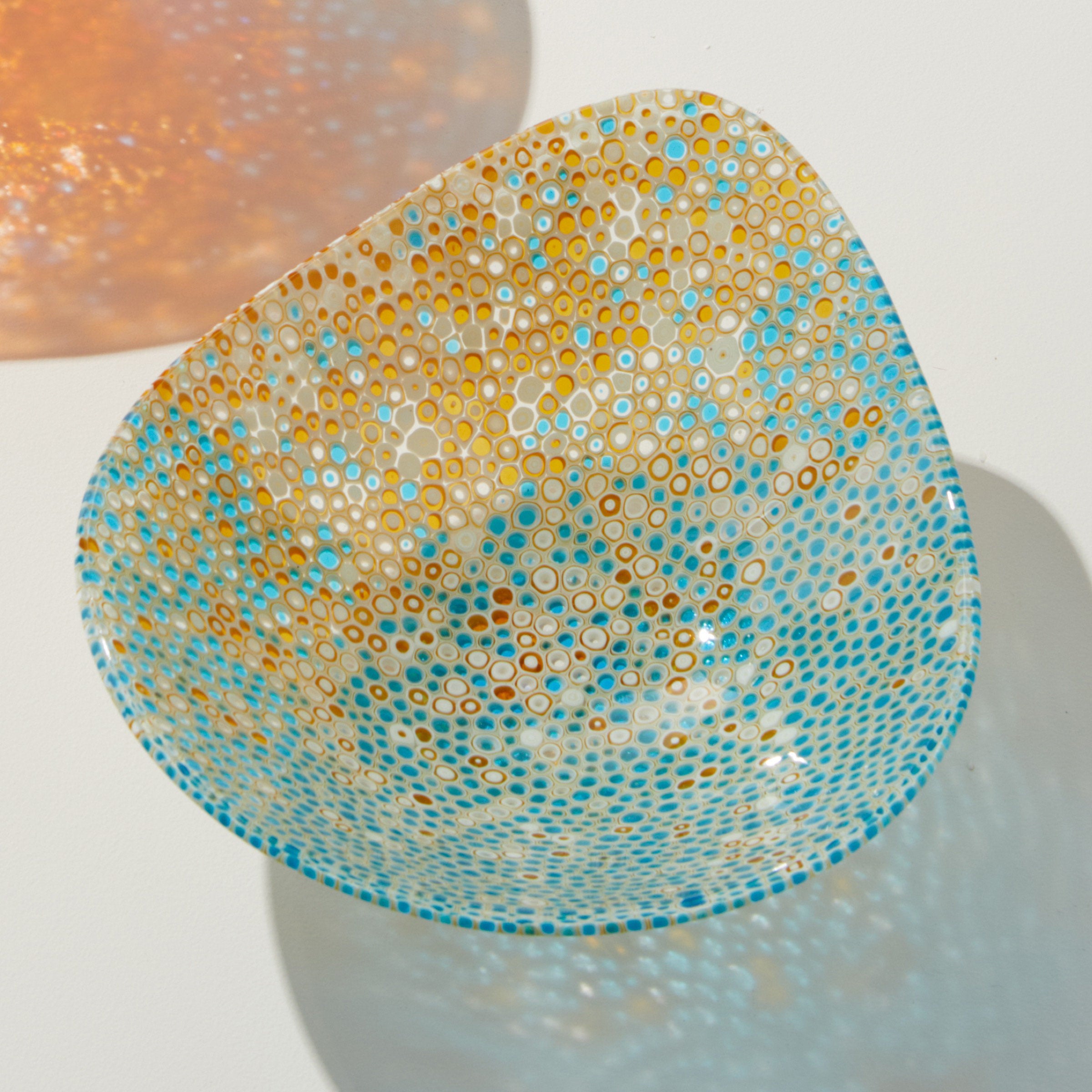 Nido 2 Celeste Blue and Amber Bowl