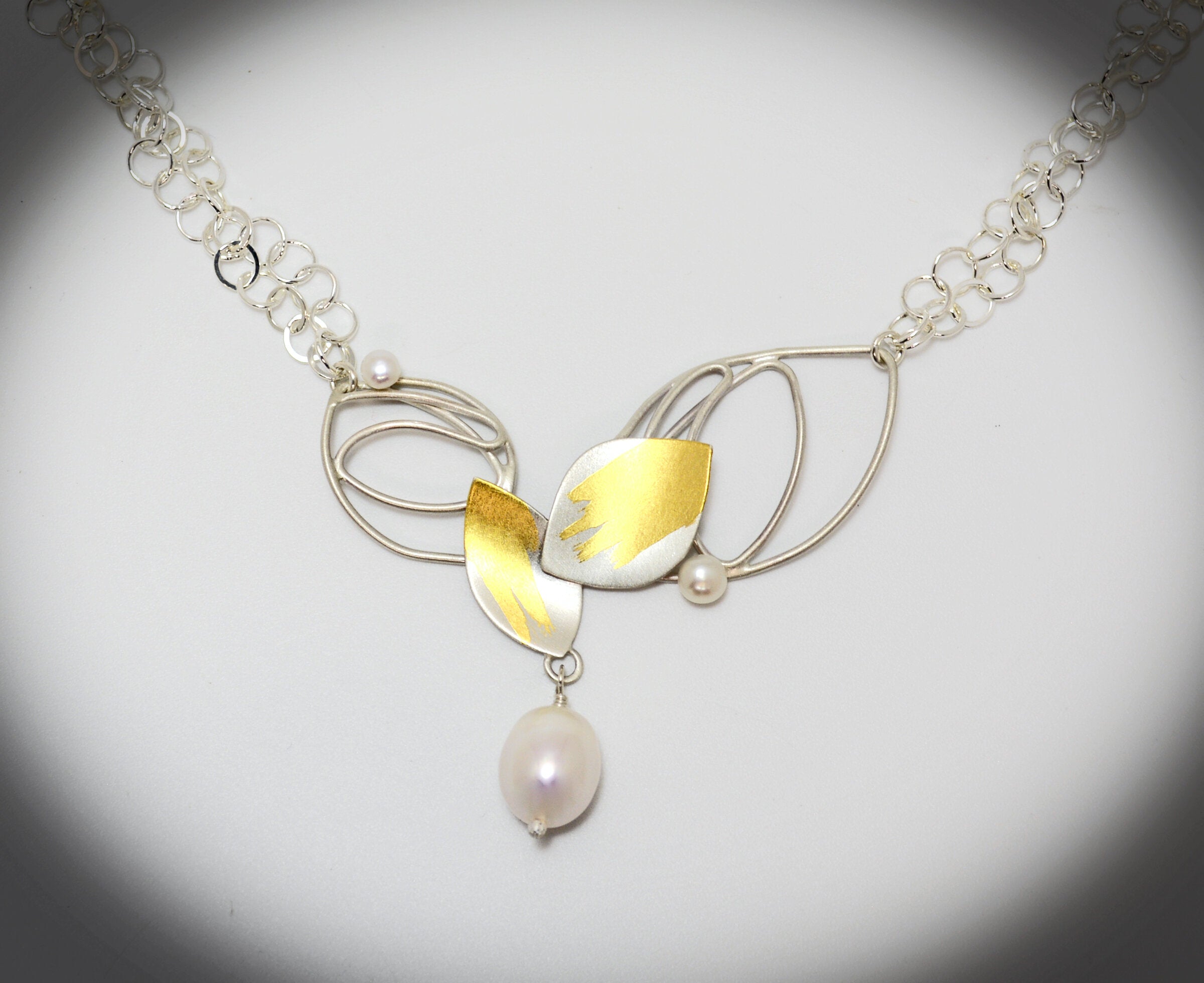 Soaring Petal Pearl Necklace