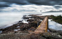 Grand Marais Lighthouse in Fog