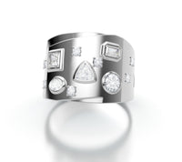 Wide Multi Diamond Ring