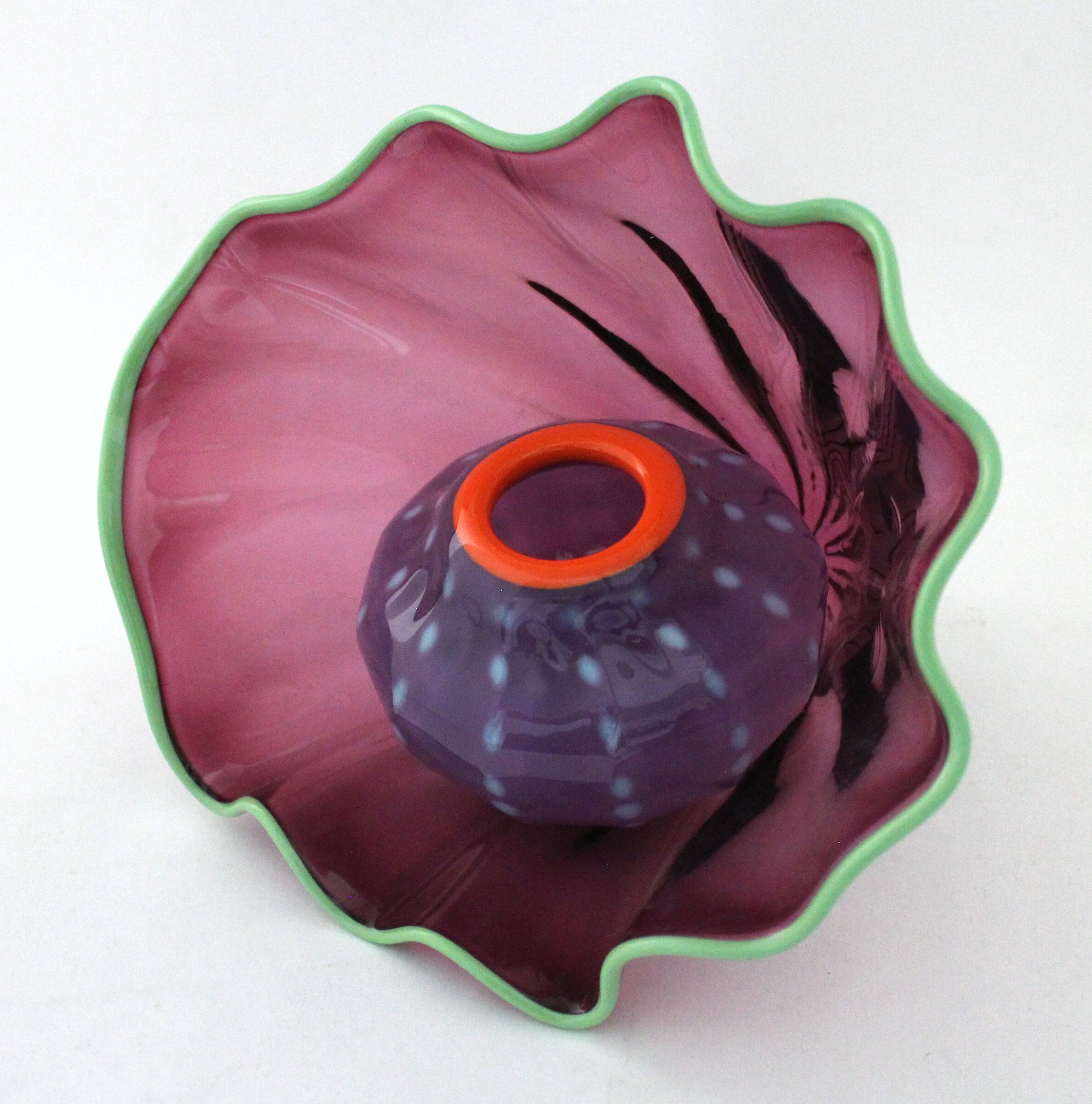 Amethyst Sea Fan with Purple Urchin