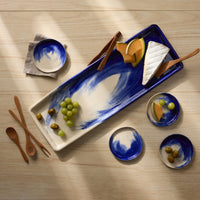 Sapphire Brushed Long Rectangle Platter