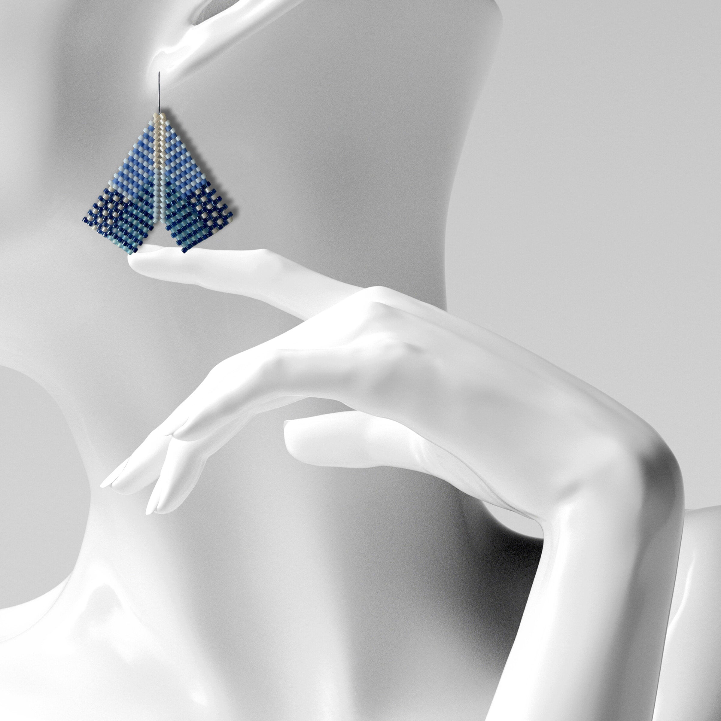 Sail Away Chevron Earrings - Scale | Photo by Diana Ferguson