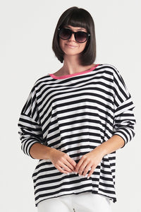 Striped Boxy Tee