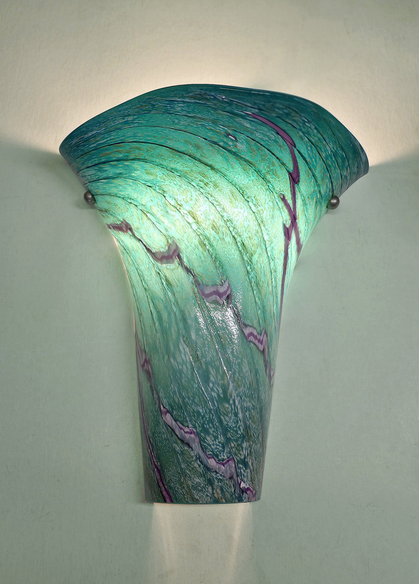 Lavender Lagoon Fluted Sconce
