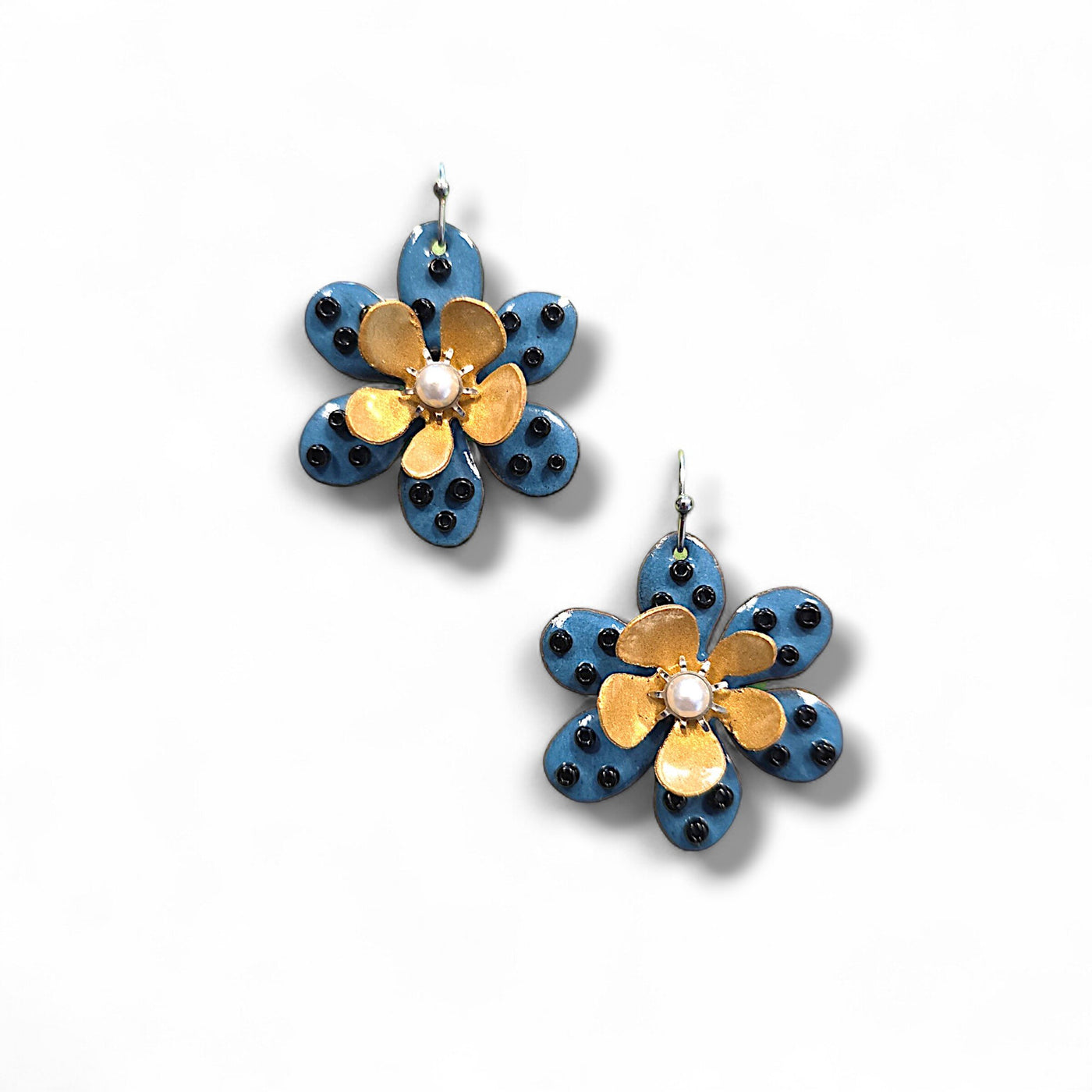 Cobalt Bloom Earrings