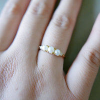 Hailey Pearl and Diamond Ring