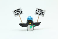 Picketing Yarmulke Penguins