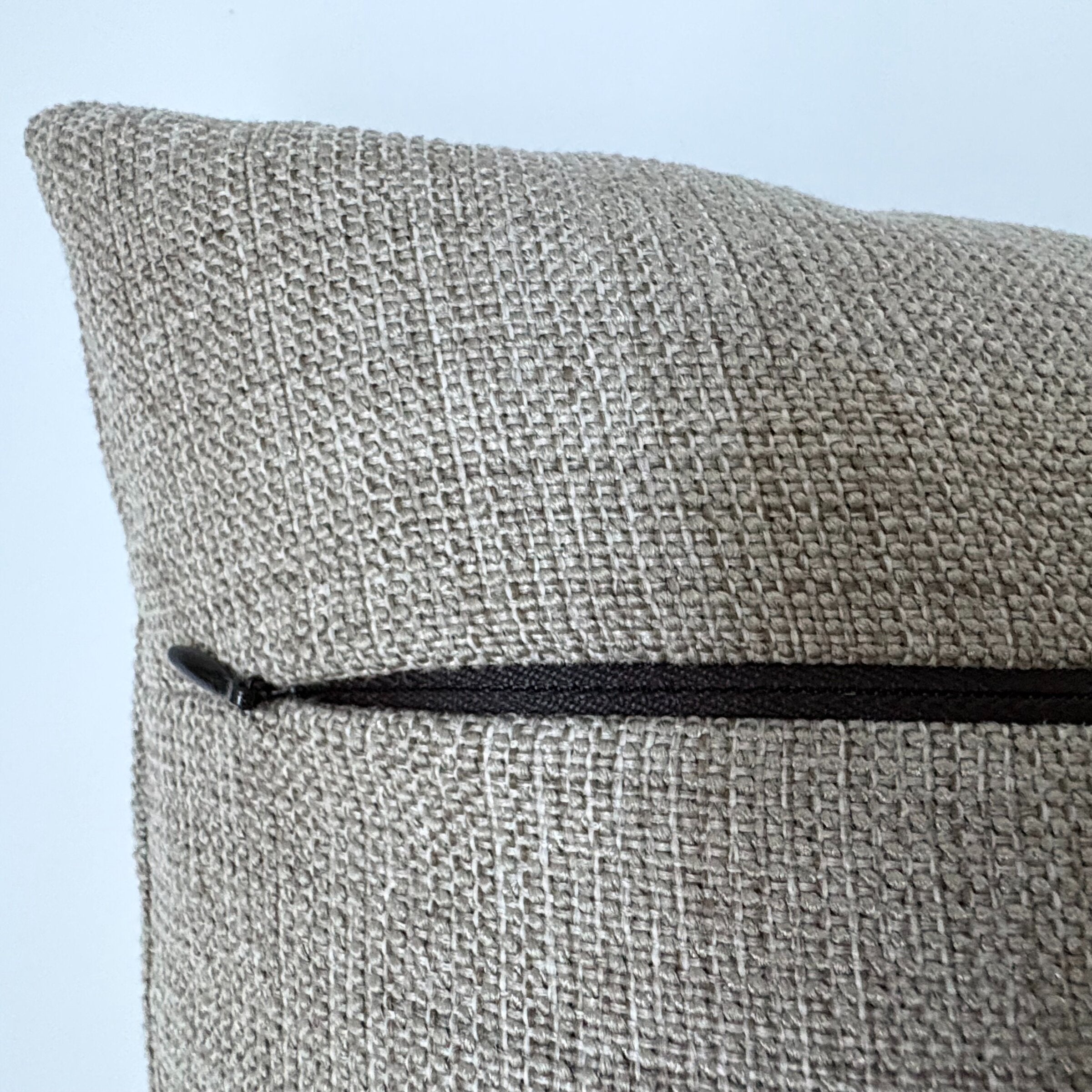 Leather Appliqued Color Blocked Pillow #2