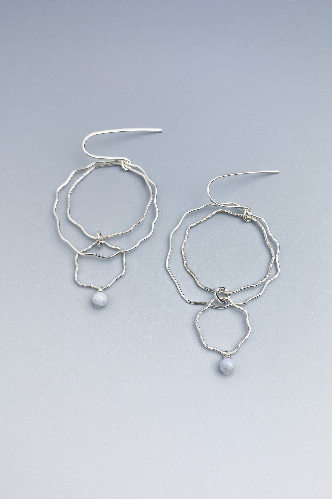 Blue Lace Blossom Earrings