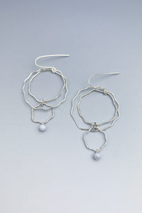 Blue Lace Blossom Earrings