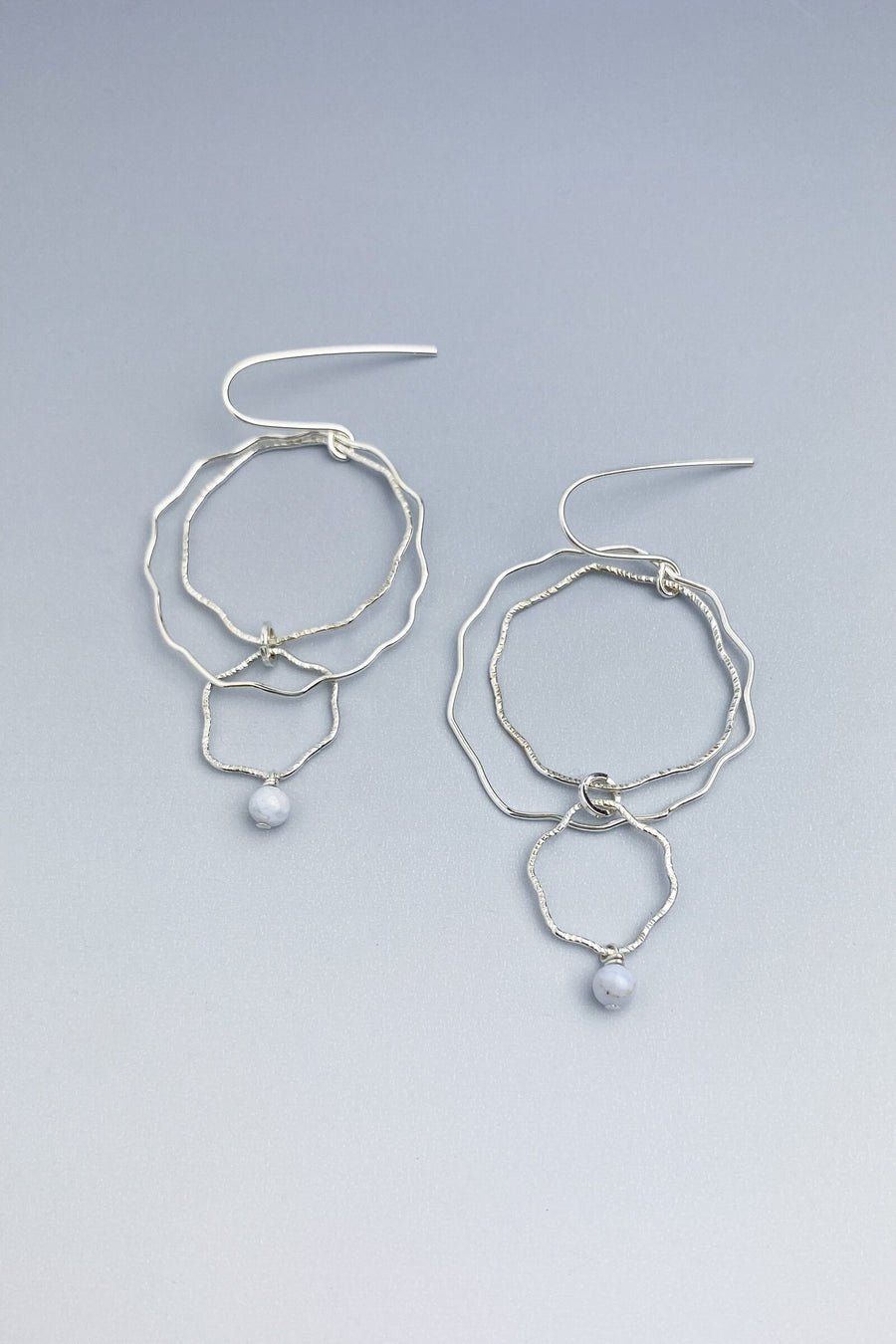 Blue Lace Blossom Earrings