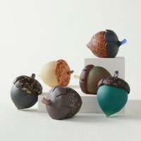 Matte Finish Glass Acorns
