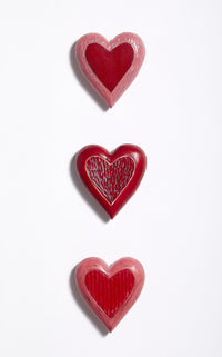 top to bottom: strawberry, pomegranate, raspberry
