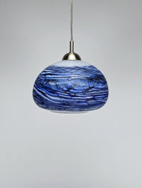 Alabaster Pendant Light in Blue
