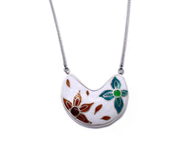Floral Enamel Pendant