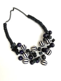 Navy Stripes Necklace