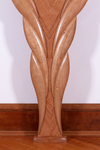 Curly Tanigre and Bubinga Wings Hall Table