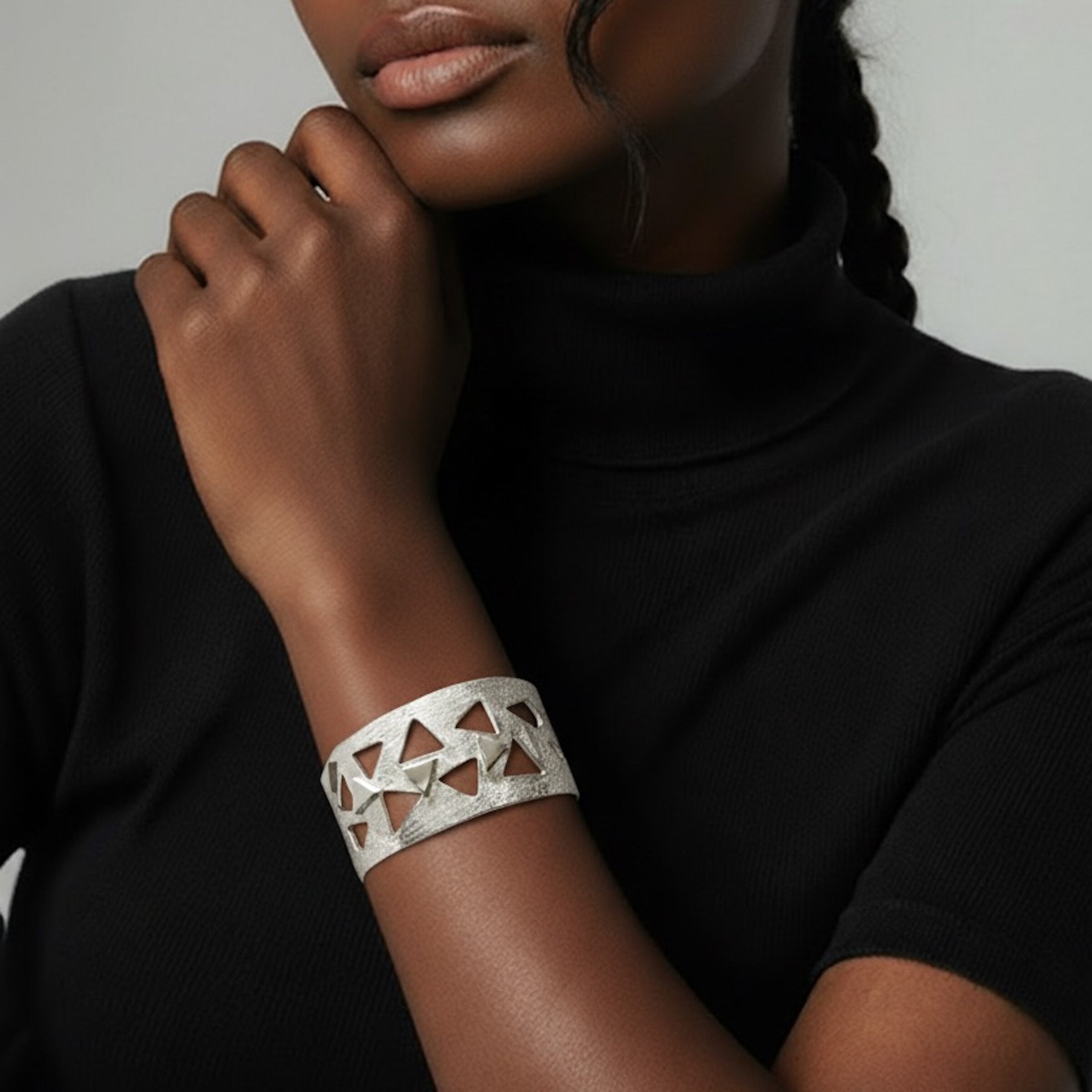 Large Triangle Cut Cuff