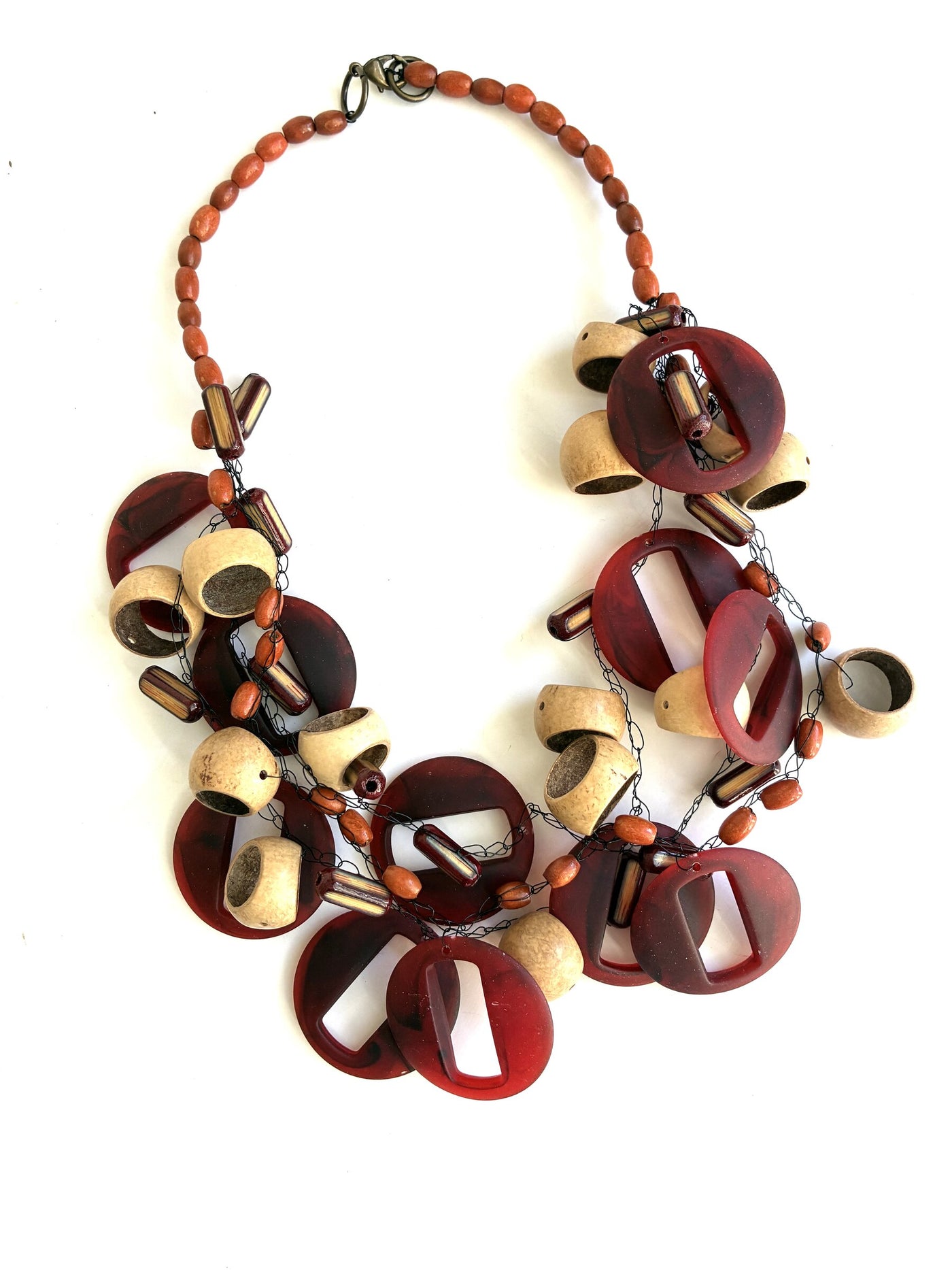 Deep Red Pitogos Necklace