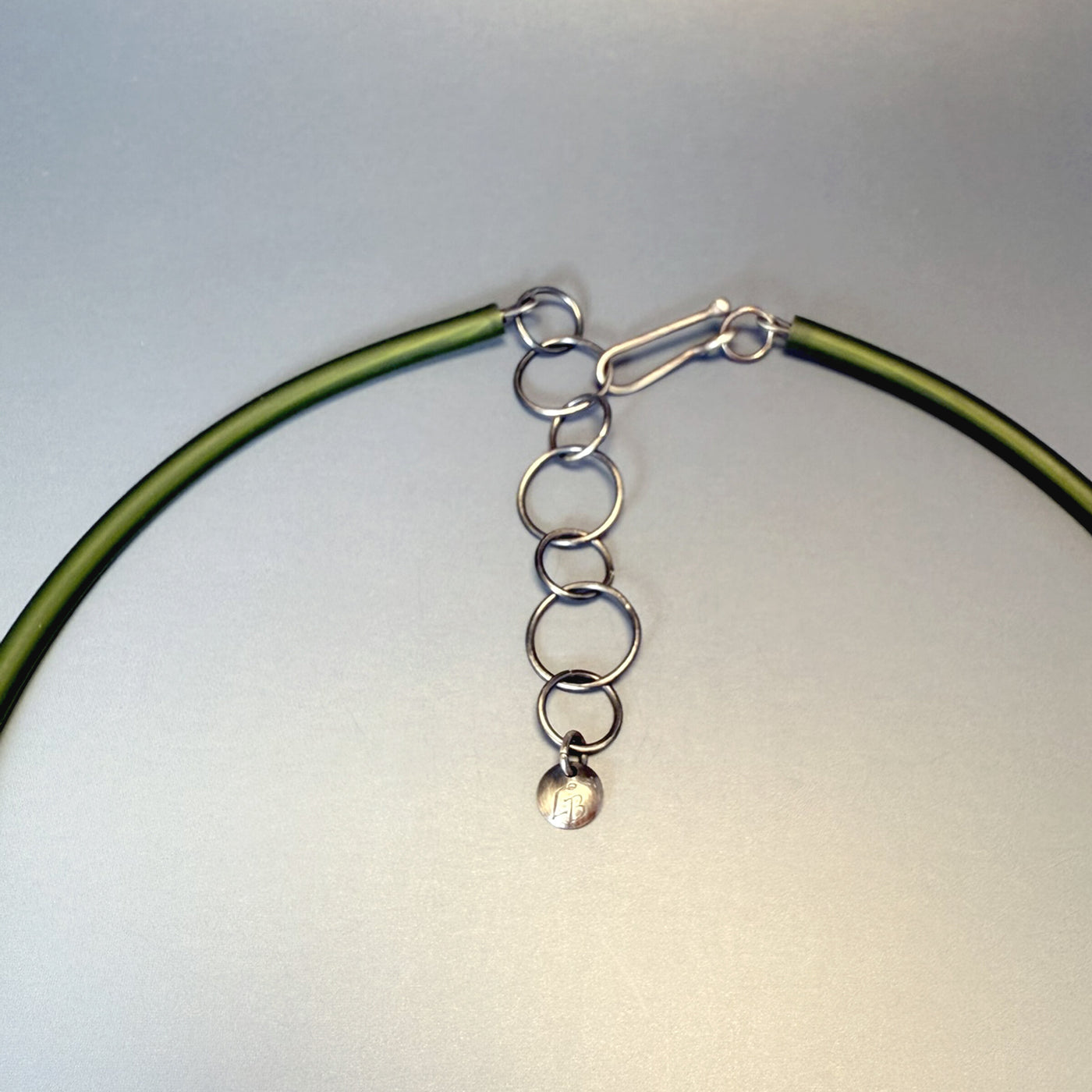 Orange and Pistachio Buds Necklace