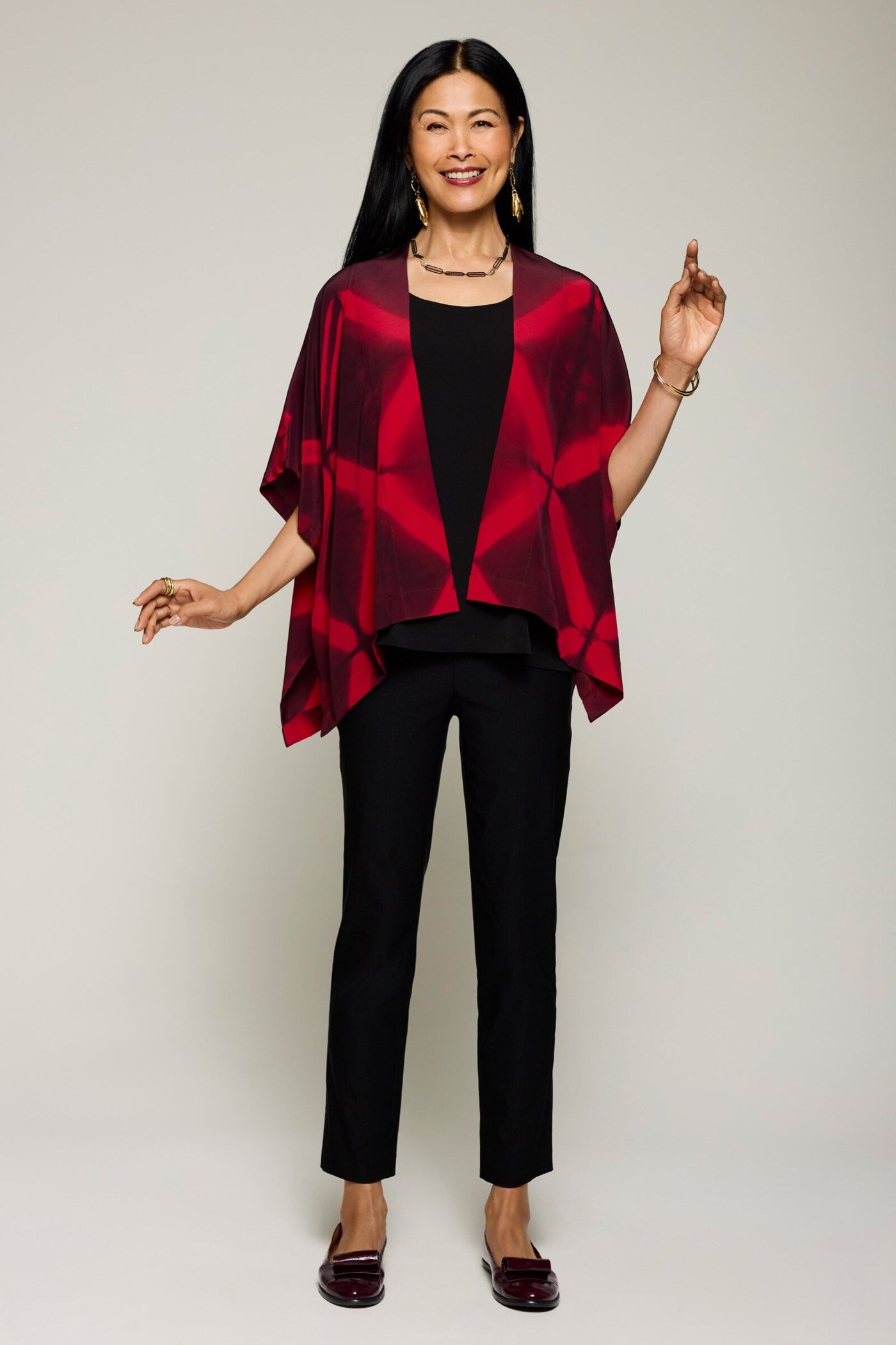 scarlet/black