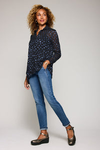Black/Azure Dot