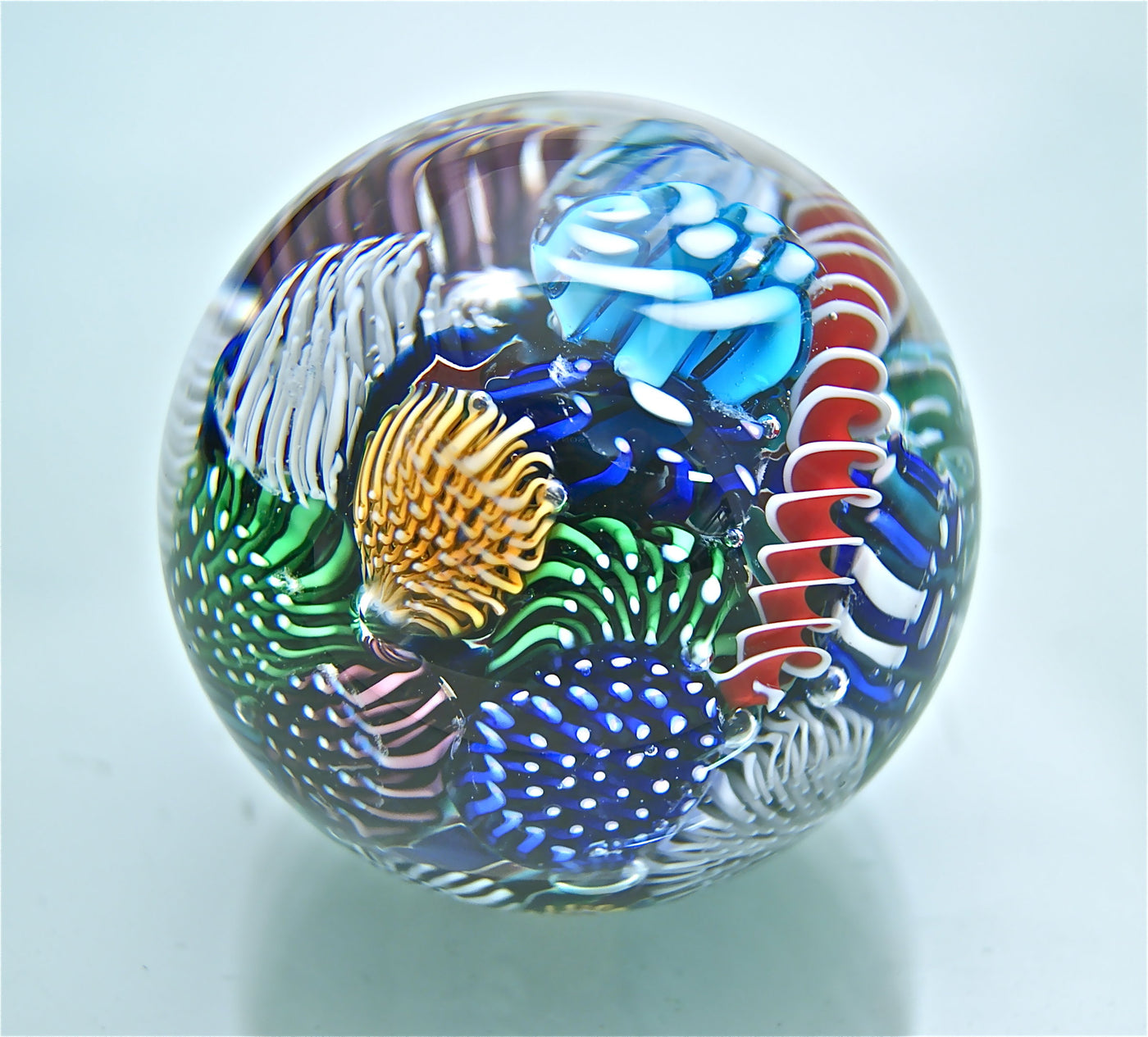 Micro Ocean Reef Sphere Paperweight