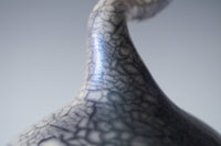 Nerida Coil Blue Iridescent Raku Vessel