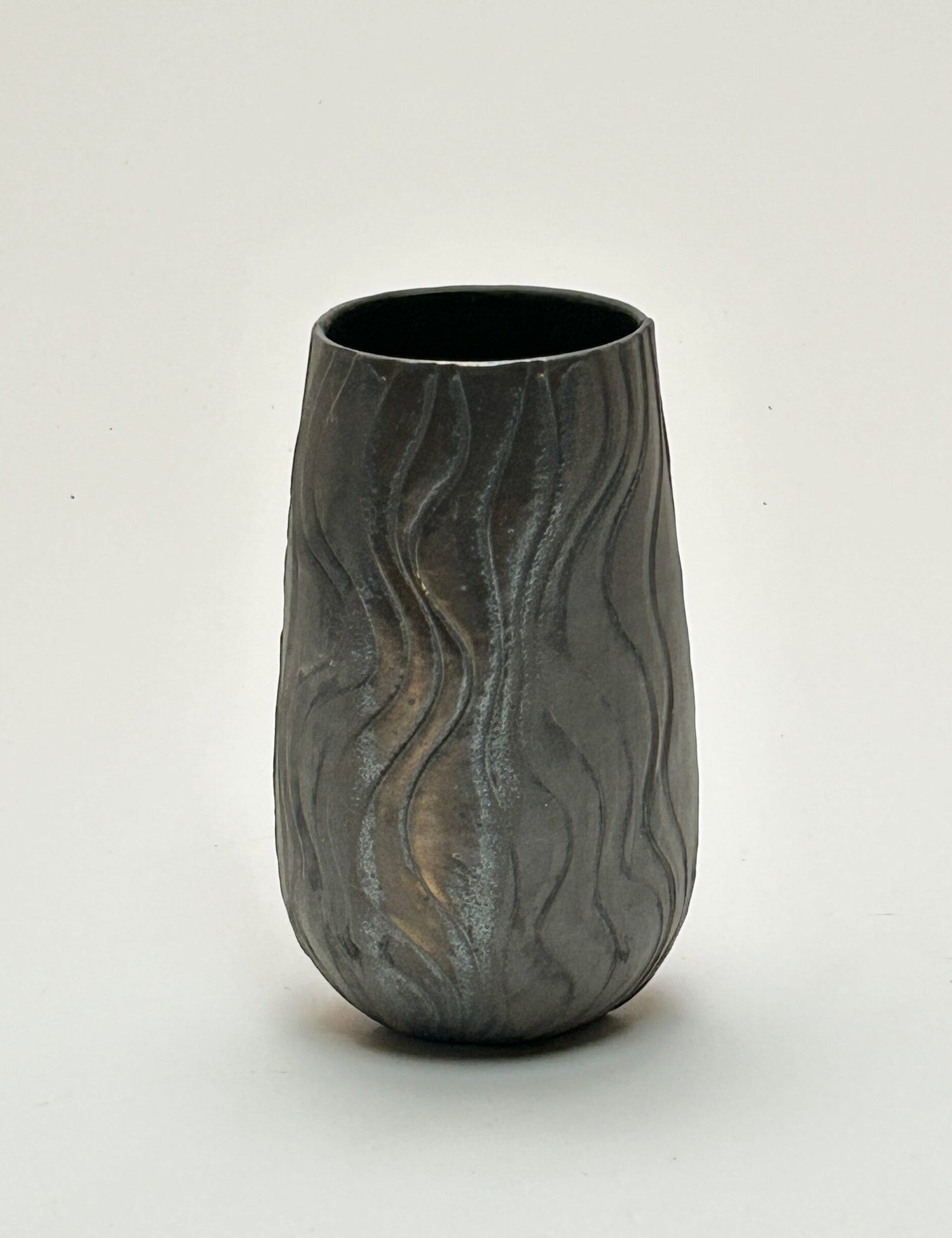 Carved Metallic Vase