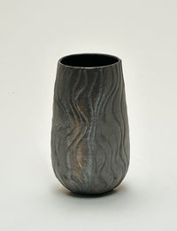 Carved Metallic Vase