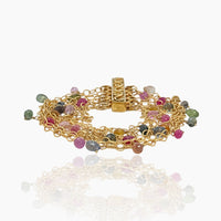 Gold Mesh & Sapphire Bracelet
