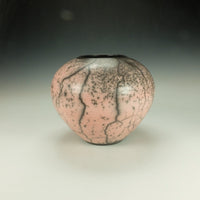 Round Rose Raku Pottery