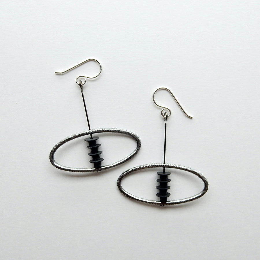 Oval Drop Earrings