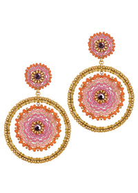 Sunset Vibes Double Circle Earrings