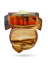 Distant Fire Brooch